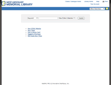 Tablet Screenshot of catalogue.westvanlibrary.ca
